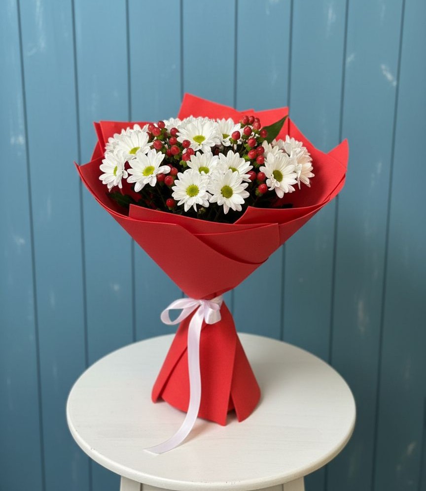 Букет цветов из: Хризантемы в Заворонежском