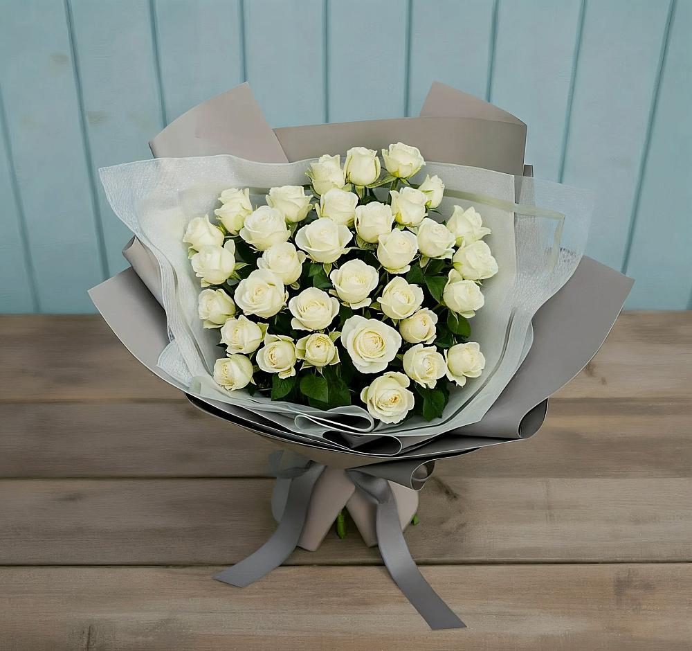 Букет Белоснежная нежность в Заворонежском