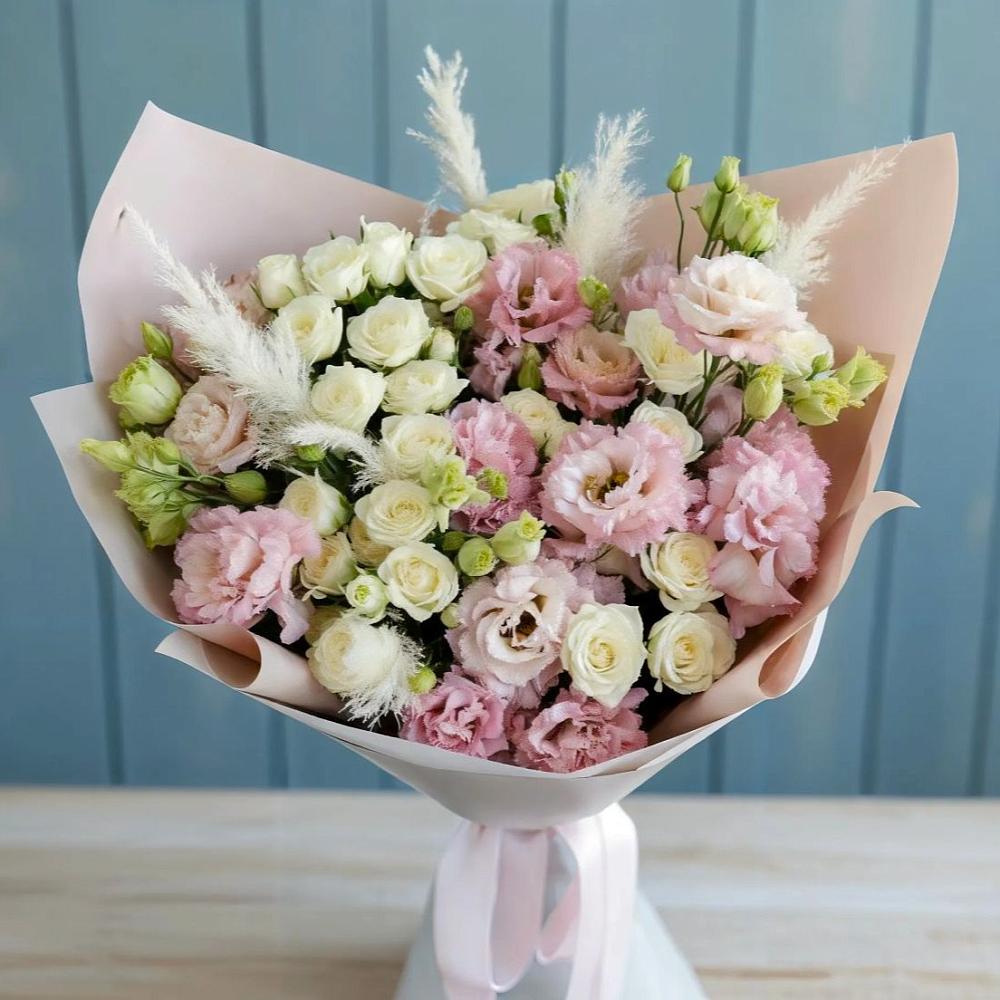 Букет цветов из: Альстромерии и Розы в Заворонежском