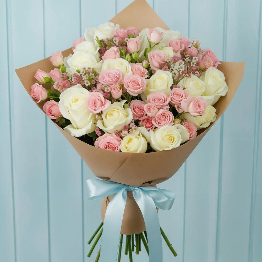 Букет цветов из: Розы в Заворонежском