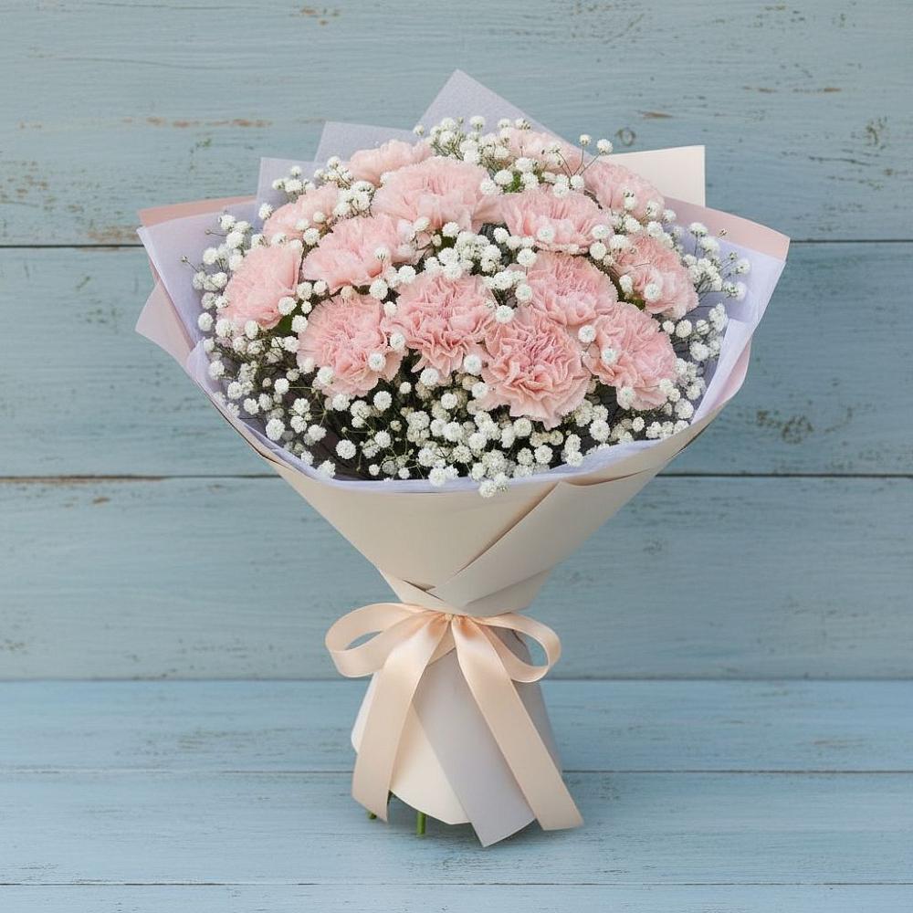 Букет цветов из: Гвоздики в Заворонежском