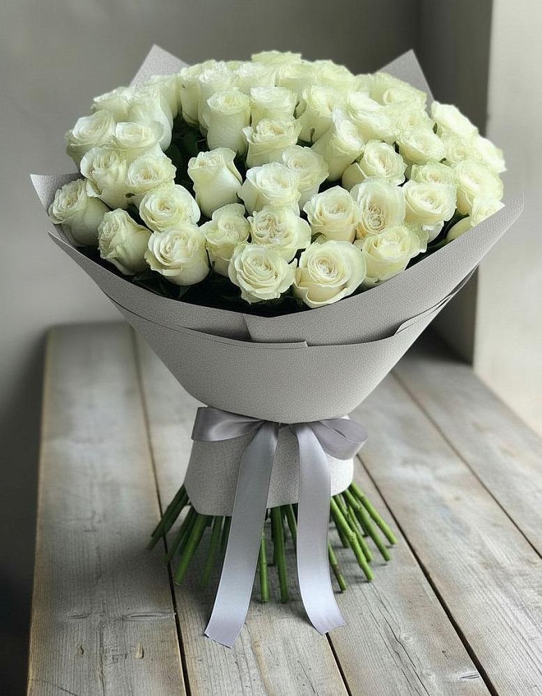 Букет 35 Белых роз в Заворонежском