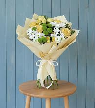 Букет цветов из:  Хризантемы и Розы #REPLACE_PRED# Заворонежском