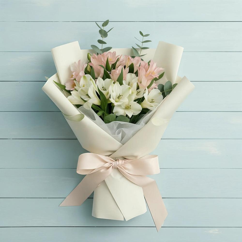 Букет цветов из: Альстромерии в Заворонежском