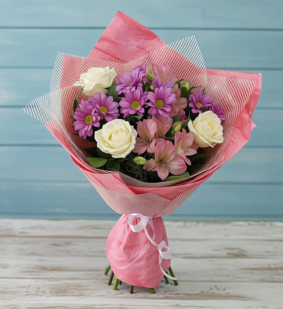 Букет цветов из: Герберы в Заворонежском