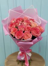 Букет 15 Розовых роз Равель в Заворонежском