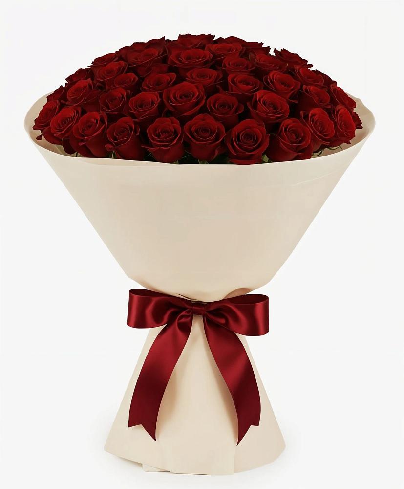 Букет 101 Бордовая роза Блэк Бакарра в Заворонежском