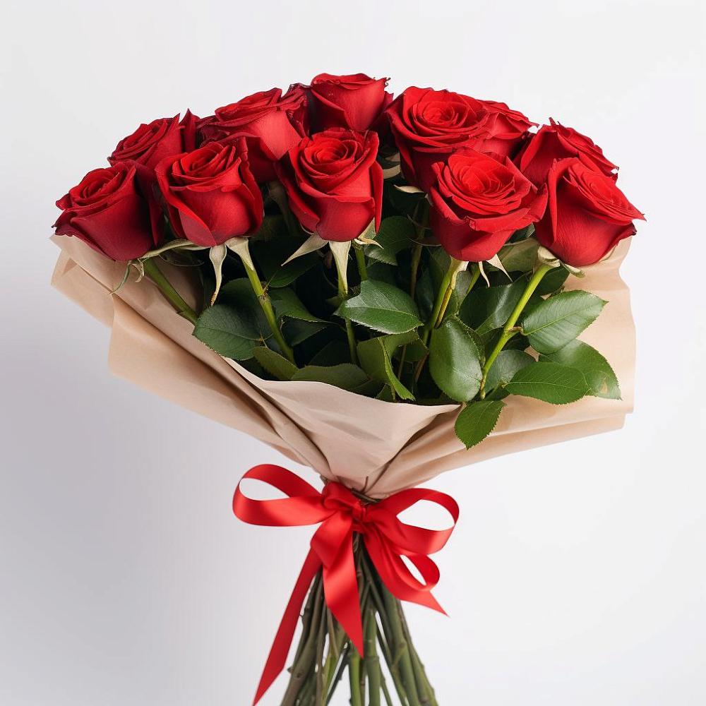 Букет 11 Красных роз Эдлесс Лав в Заворонежском