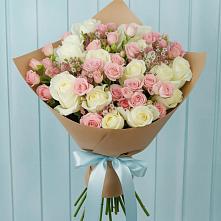 Букет цветов из:  Розы в Заворонежском