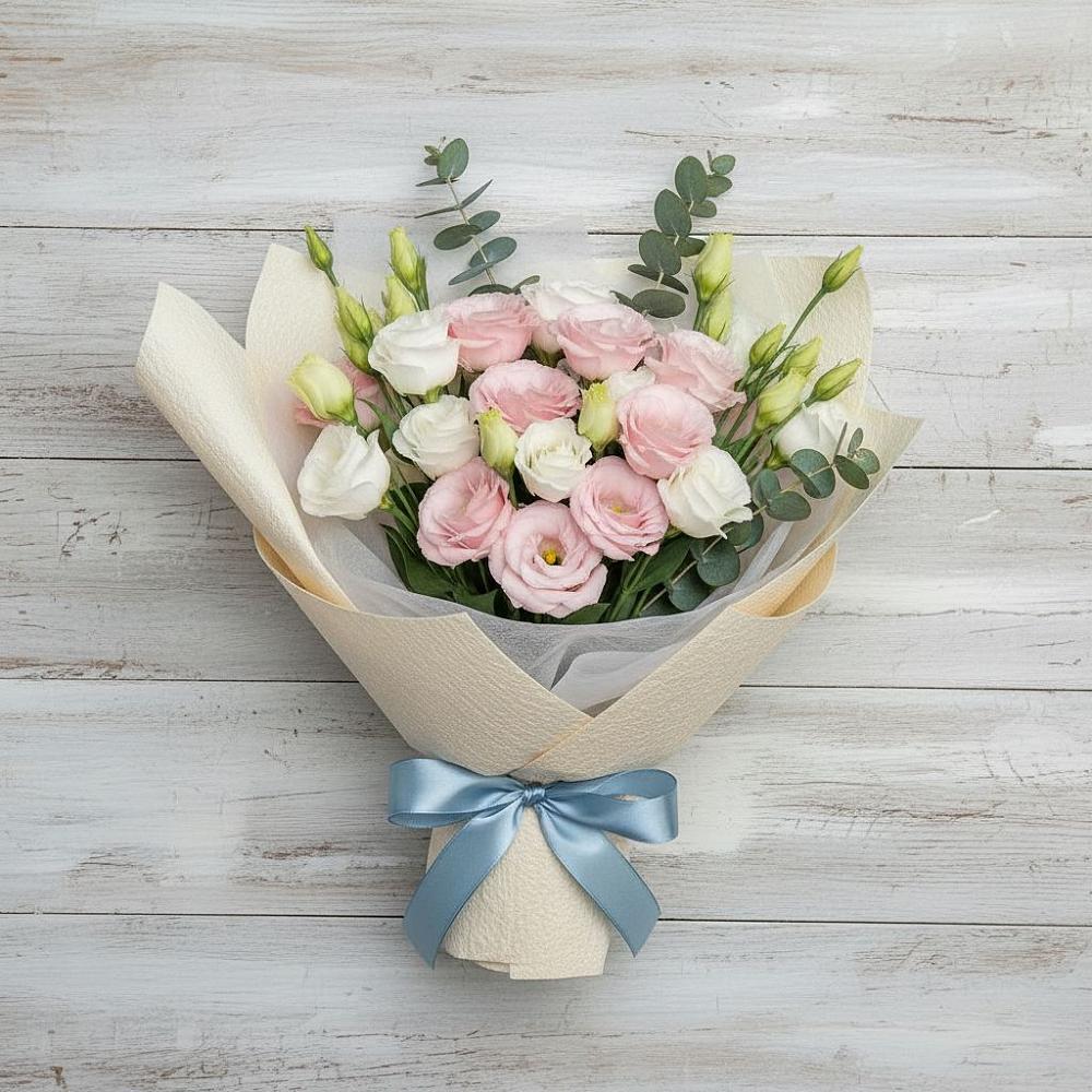 Букет цветов из: Лизиантусы в Заворонежском